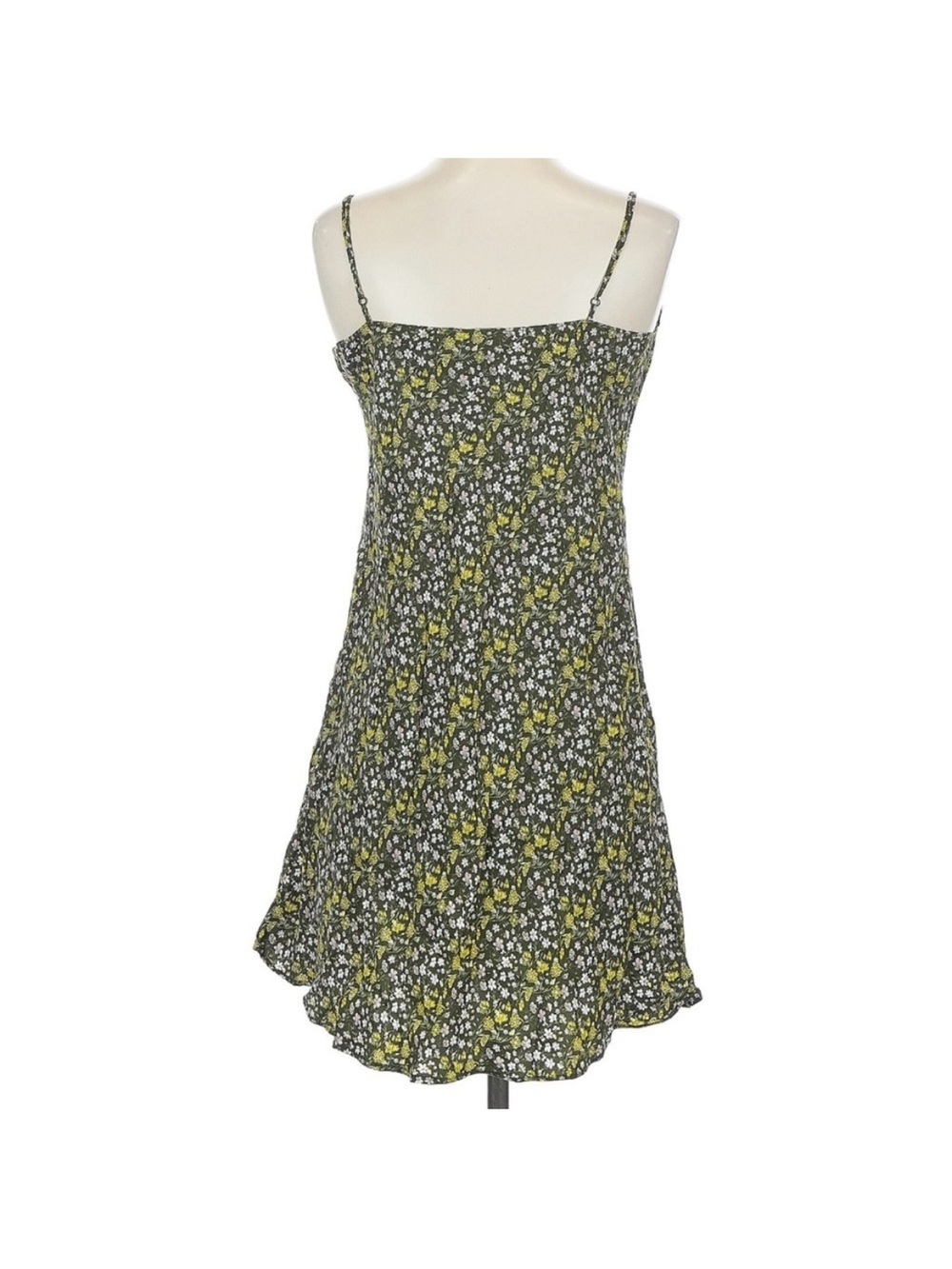 J.Crew Cupro Blend Slip Dress Floral Mini Yellow Black NWT 4 Lightweight Summer - Picture 3 of 7